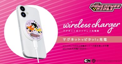 ピタッと磁力で高速充電！「パワーパフ ガールズ」デザインのマグネット式ワイヤレス充電器を株式会社PGAが7月24日発売
